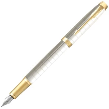 Ручка перьевая Parker IM Premium F318, Pearl GT (Перо F)
